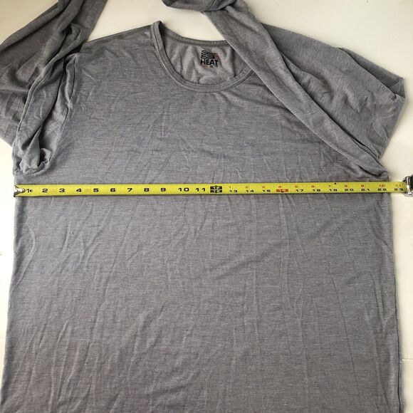32 Degrees Heat  Mens L/S Light Weight T-Shirt Gray Tag Size X-Large - Picture 4 of 14